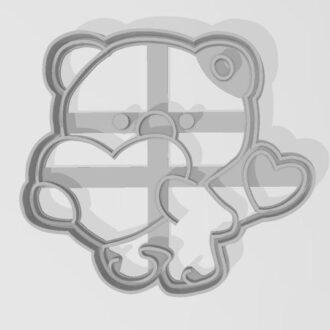 DIA DE LOS ENAMORADOS OSITO 01 de 8 cm  - DISPONIBLE SVG