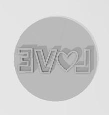 DIA DE LOS ENAMORADOS SELLO PLACA 03 de 5 cm  - DISPONIBLE SVG