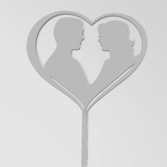 DIA DE LOS ENAMORADOS TOPPER 05  ELLA Y EL - DISPONIBLE SVG