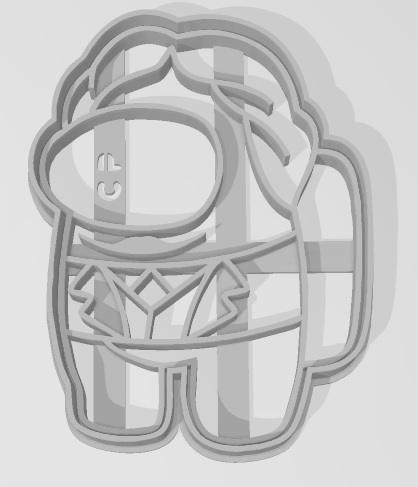 AMONG US GUASON 7 cm - DISPONIBLE SVG