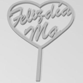 DIA DE LA MADRE CUPCAKE TOPPER 06 FELIZ DIA MA