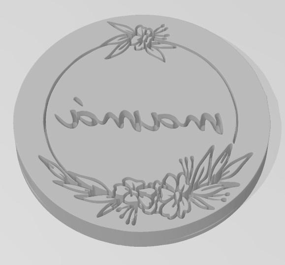 DIA DE LA MADRE MAMÁ SELLO RELIEVE 04 de 5 cm