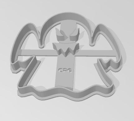 HALLOWEEN 2 FANTASMA CORTANTE con MARCADOR de 10 cm