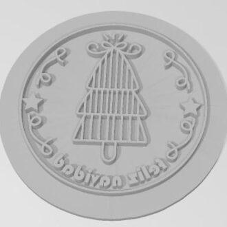 NAVIDAD ARBOL 01 SELLO de 9 cm