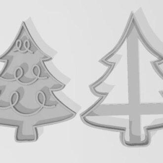 NAVIDAD ARBOL 12 COLLAGE de 7 cm