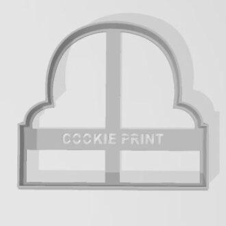 NAVIDAD COOKIE CON CARTEL CONTORNO de 7 cm