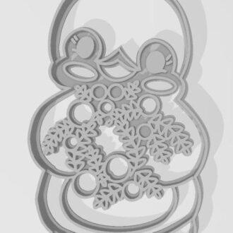 NAVIDAD PINGÜINO CORTANTE MARCADOR de 9 cm