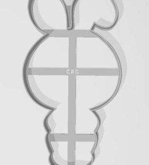 PASCUAS CONEJO CUERPO 05 CONTORNO de 15 cm