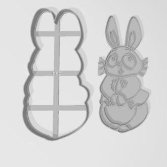 PASCUAS CONEJO CUERPO 08 COLLAGE de 15,5 y 14 cm