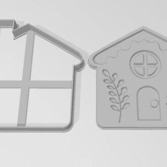 NAVIDAD CASITA 04 COLLAGE bajo relieve de 9 cm