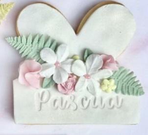 PASCUAS OREJAS CON CARTEL CONTORNO de 10 cm - Imagen 2