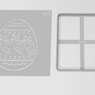 PASCUAS HUEVO DE PASCUA v2 STENCIL con cortante 12 cm