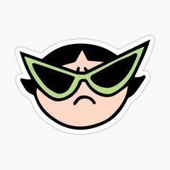 PERSONAJES CHICAS SUPERPODEROSA CARA BELLOTA c gafas CORTANTE MARCADOR 7 cm - Imagen 2