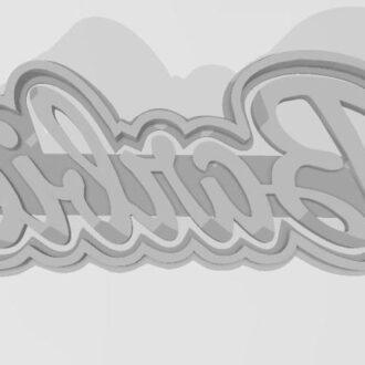 PERSONAJES BARBIE LOGO CORTANTE MARCADOR de 5 cm