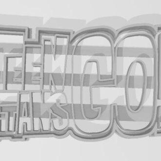 PERSONAJES JOVENES TITANES LOGO CORTANTE MARCADOR 9.5 cm