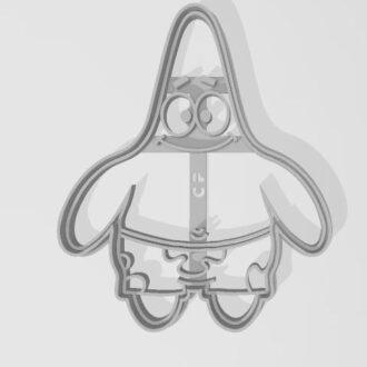 PERSONAJES BOB ESPONJA PATRICIO 01 CORTANTE Y MARCADOR de 9 cm