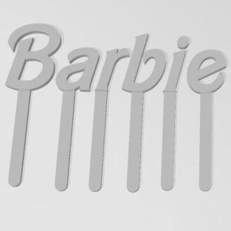 PERSONAJES BARBIE LOGO TOPPER LETRAS SUELTAS