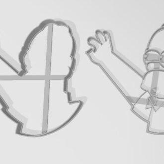 PERSONAJES LOS SIMPSON HOMERO COLLAGE 13 cm