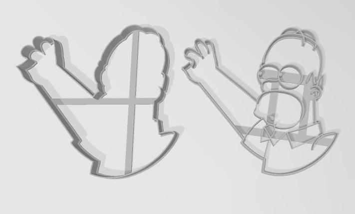 PERSONAJES LOS SIMPSON HOMERO COLLAGE 13 cm