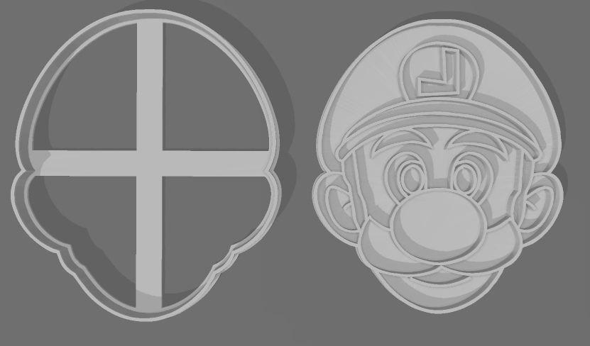 PERSONAJES MARIO BROSS LUIGI CARA COLLAGE 8 cm