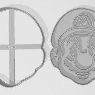 PERSONAJES MARIO BROSS MARIO 02  CARA COLLAGE  8-10 y 11 cm